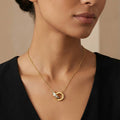 Necklace, 18K Gold Plated Steel